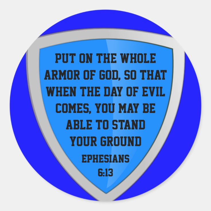 armor of God stickers Zazzle