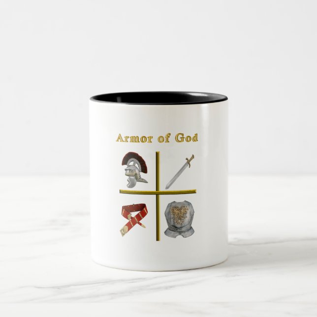 Armor of God Two-Tone Coffee Mug (Center)