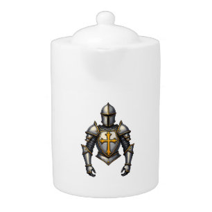 Armor of God Vintage Engraving Christian Shirt (1) Teapot