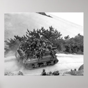 Armor on Iwo Poster