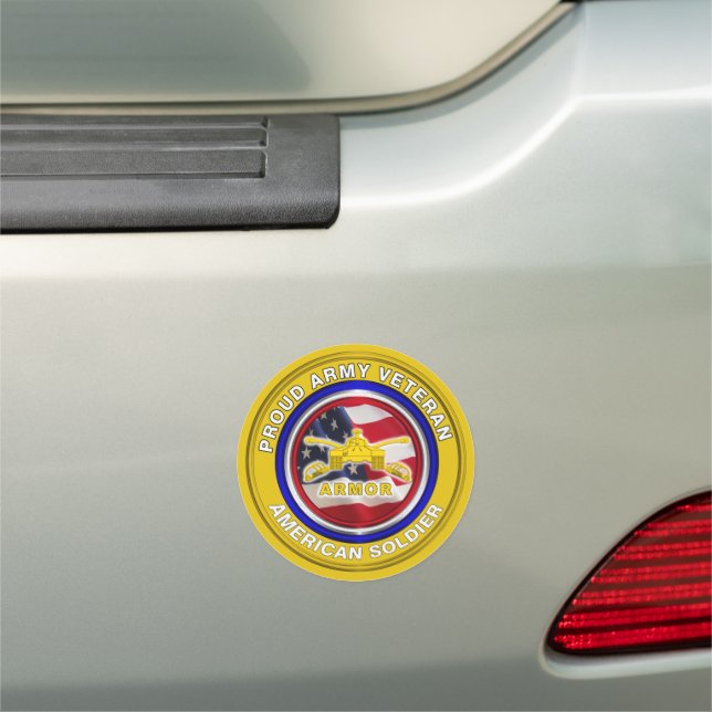 Armor Veteran Car Magnet (In Situ)