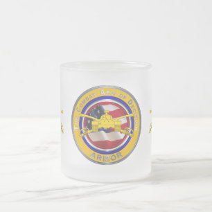 Armor Veteran Frosted Glass Coffee Mug