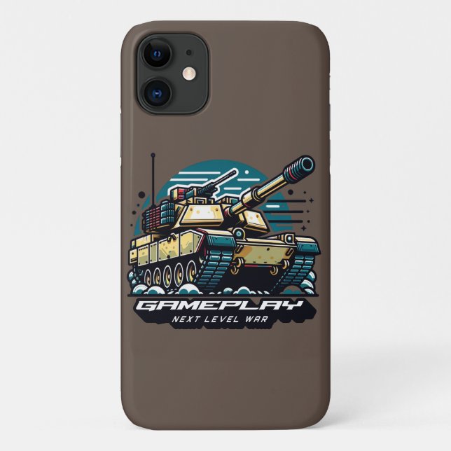 Armored Battles: Next Level Gaming Case-Mate iPhone Case (Back)