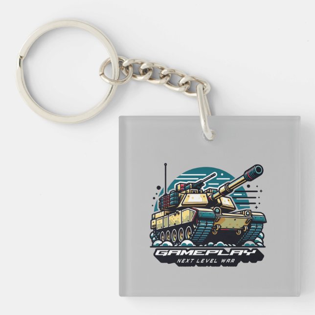 Armored Battles: Next Level Gaming Keychain (Front)