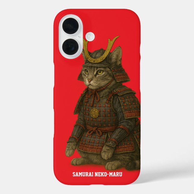 Armored Cat Warrior Illustration Case-Mate iPhone Case (Back)