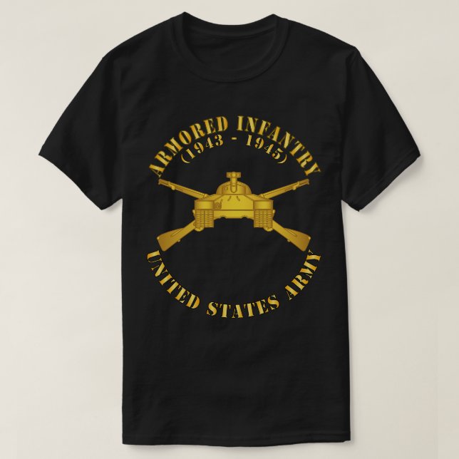 Armored Infantry Branch  w BR X T-Shirt (Design Front)