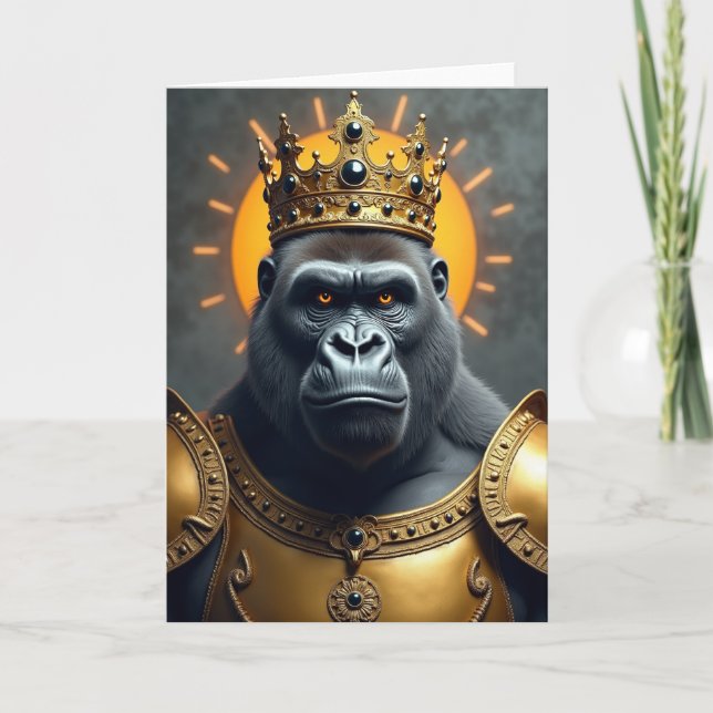 Armored King Birthday Card (Front)