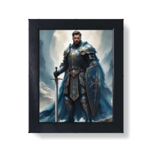 Armored Knight Home Decor Framed Print