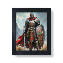 Armored Knight Home Decor Framed Print
