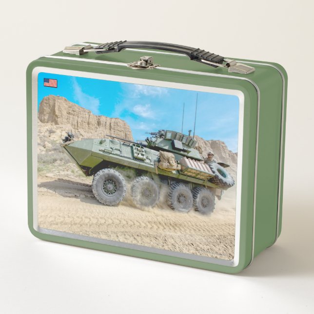 ARMORED PERSONNEL CARRIER – LAV-25 METAL LUNCH BOX (Front)