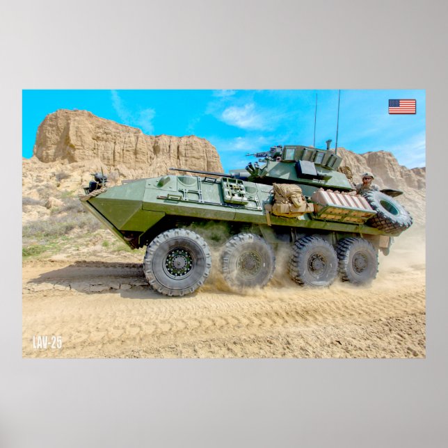 ARMORED PERSONNEL CARRIER – LAV-25 POSTER (Front)