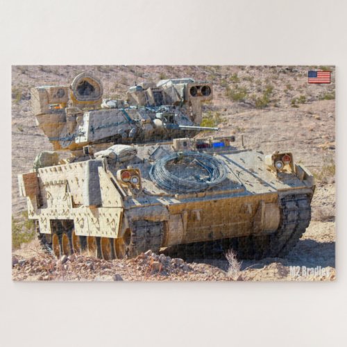 ARMORED PERSONNEL CARRIER M2 Bradley 20x30 inch Jigsaw Puzzle