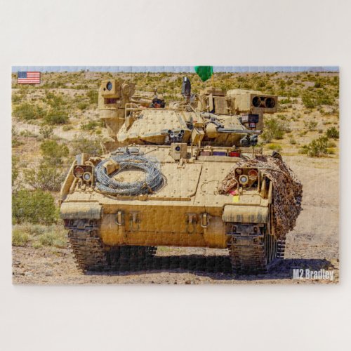 ARMORED PERSONNEL CARRIER M2 Bradley 20x30 inch Jigsaw Puzzle