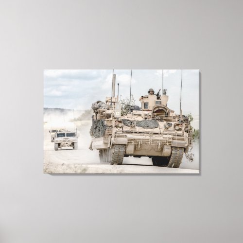 ARMORED PERSONNEL CARRIER _ M2 Bradley 24x36 Canvas Print