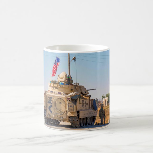 ARMORED PERSONNEL CARRIER - M2 Bradley Coffee Mug (Center)