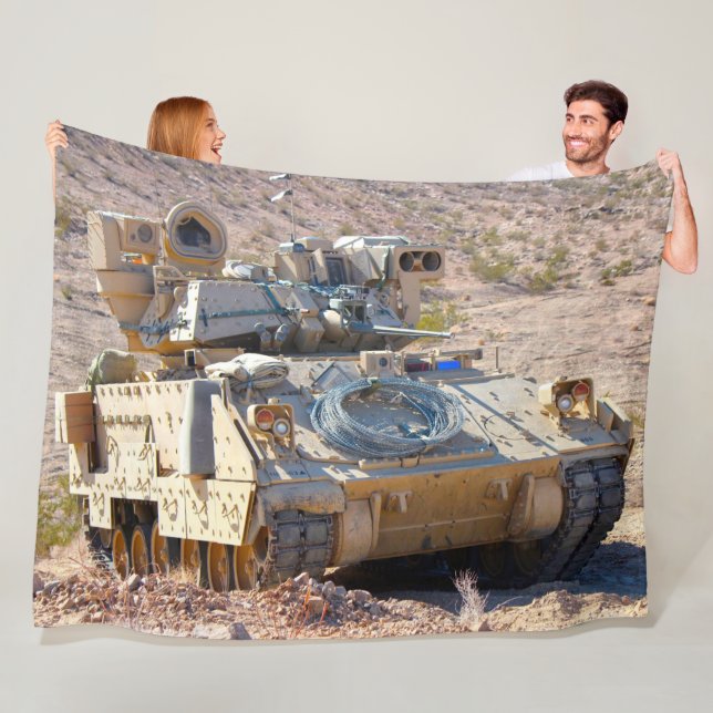 ARMORED PERSONNEL CARRIER - M2 Bradley Fleece Blanket (In Situ)