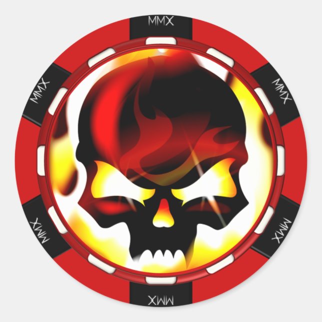 Armored Theory Poker Chip Stickers (Front)