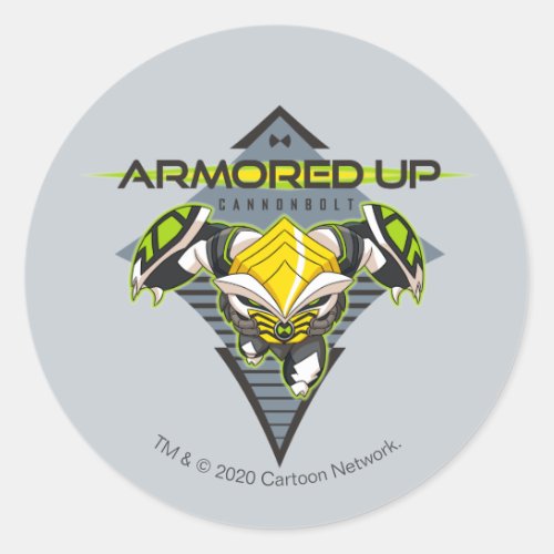 Armored Up _ Omni_Kix Cannonbolt Classic Round Sticker