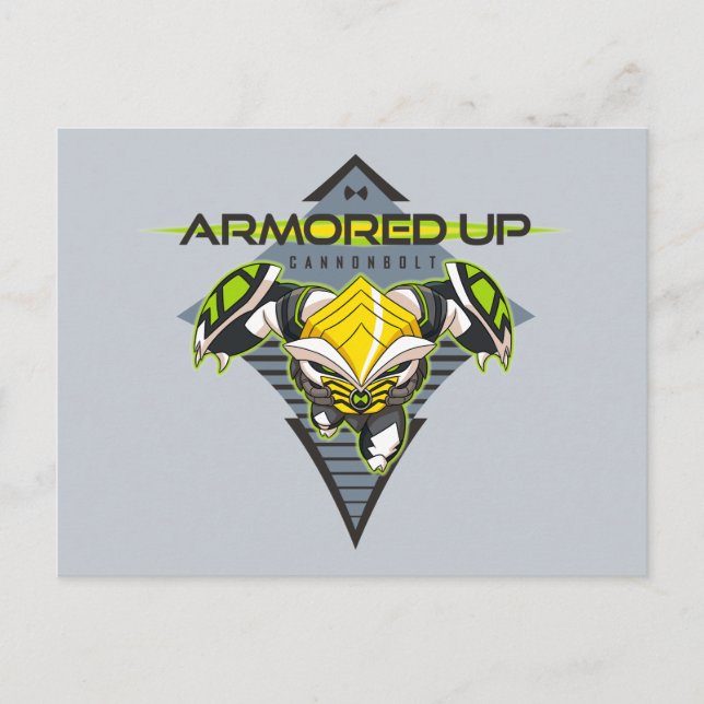 Armored Up - Omni-Kix Cannonbolt Invitation Postcard (Front)