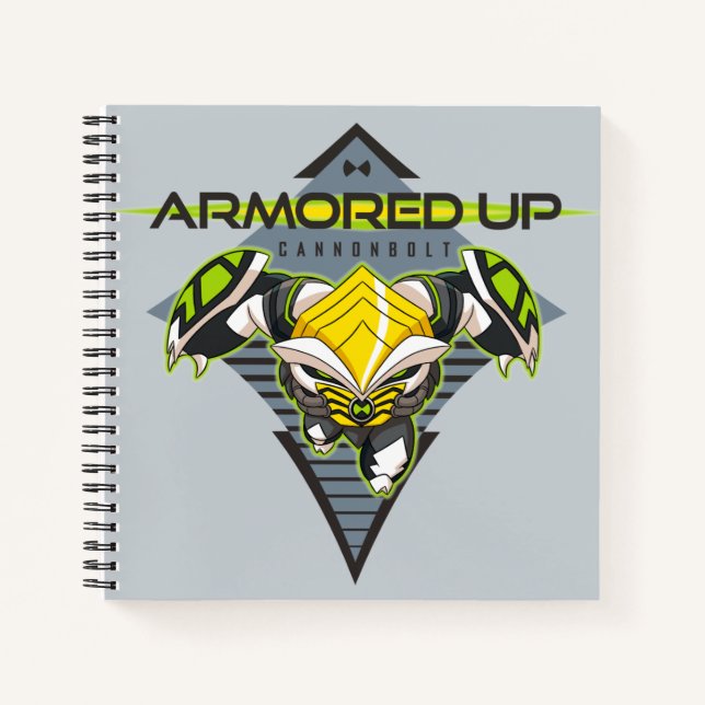 Armored Up - Omni-Kix Cannonbolt Notebook (Front)