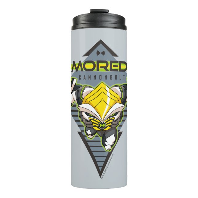 Armored Up - Omni-Kix Cannonbolt Thermal Tumbler (Front)