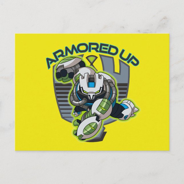 Armored Up - Omni-Kix Slapback Invitation Postcard (Front)