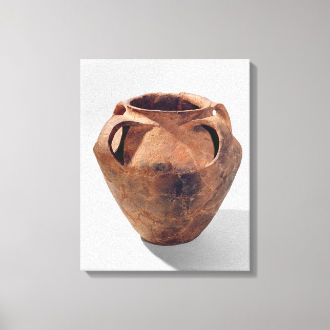 Armorican biconical jar with four handles canvas print (Front)