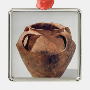 Armorican biconical jar with four handles metal ornament