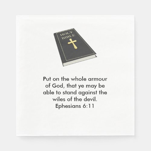 Armour of God Napkins wBible