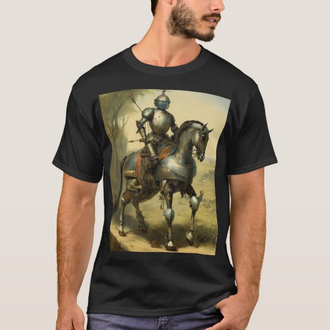 Armoured Majesty: The Knight’s Noble Ride T-Shirt (Front)