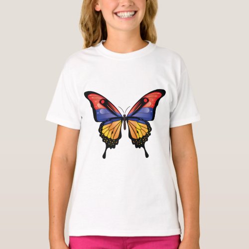 Armrnia Swallowtail Butterfly Flag Sticker T_Shirt