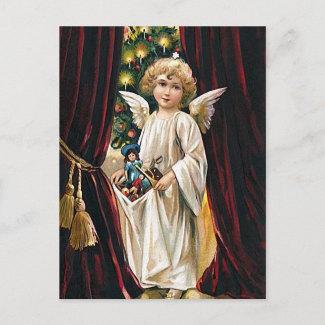 Arms full of Joy -Christmas greeting postcard (Front)