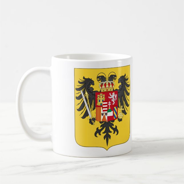 Arms Of Charles Holy Roman Emperor Coffee Mug (Left)