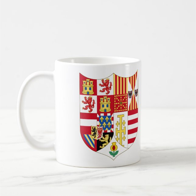 Arms of Charles V Holy Roman Emperor Coffee Mug (Left)