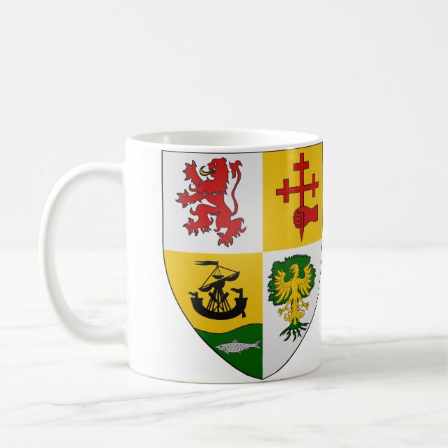 Arms Of Macdonald Of Clanranald Coffee Mug (Left)