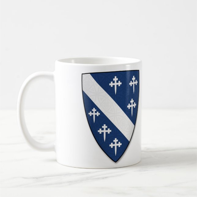 Arms Of The Cheyne Clan Of Scotland Coffee Mug (Left)