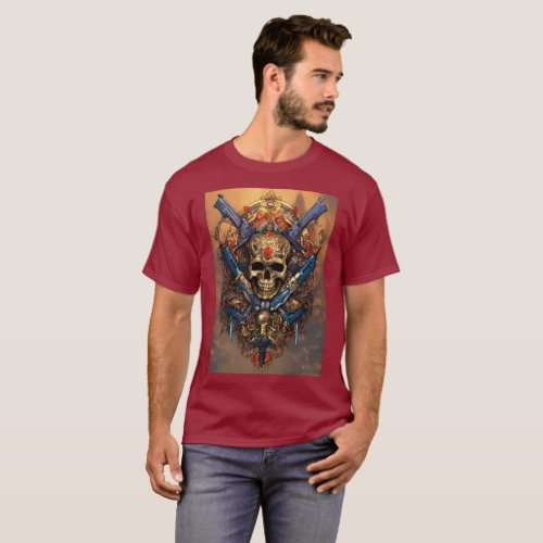Arms of Valor Weaponry Tattoo Art T_Shirt