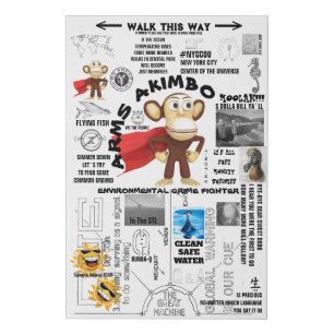 ARMSAKIMBO 2  FAUX CANVAS PRINT