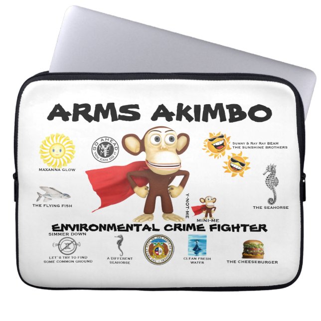 ARMSAKIMBO 2 kids Laptop Sleeve (Front)