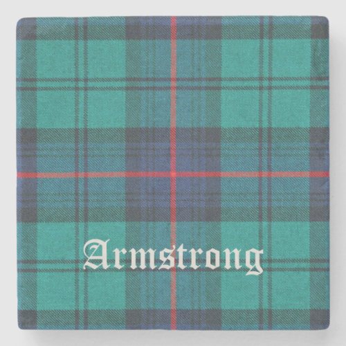 Armstrong Armstrong Tartan Scottish Tartan Stone Coaster