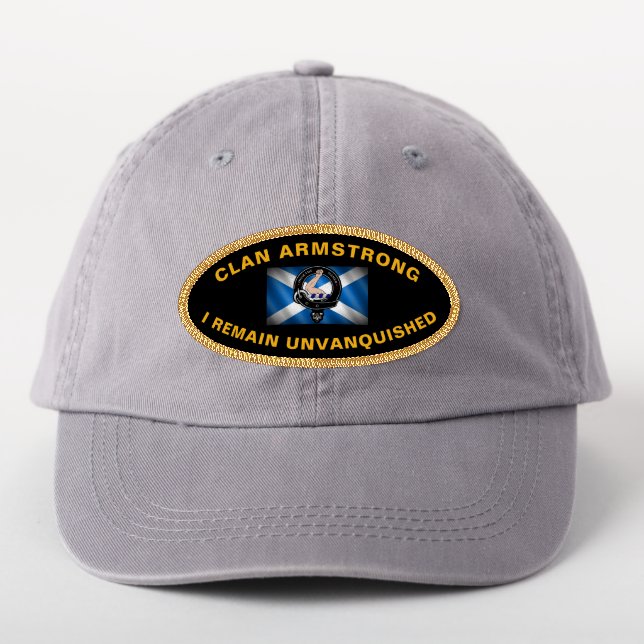 Armstrong Clan Badge & Motto Personalized Patch (On Headwear)