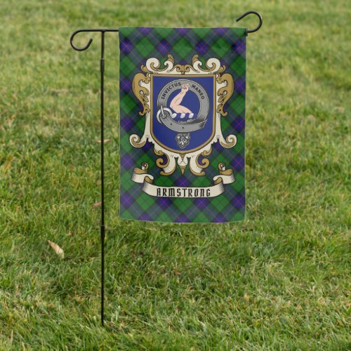 Armstrong Clan Badge  Tartan Personalized  Garden Flag