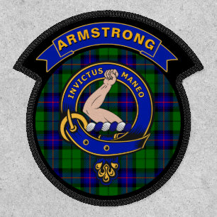 Armstrong Clan Badge/Tartan Personalized  Patch