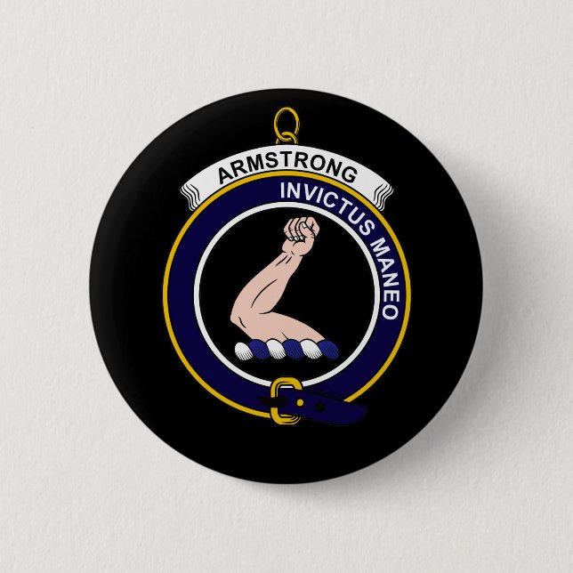 Armstrong - Clan Crest Pinback Button (Front)