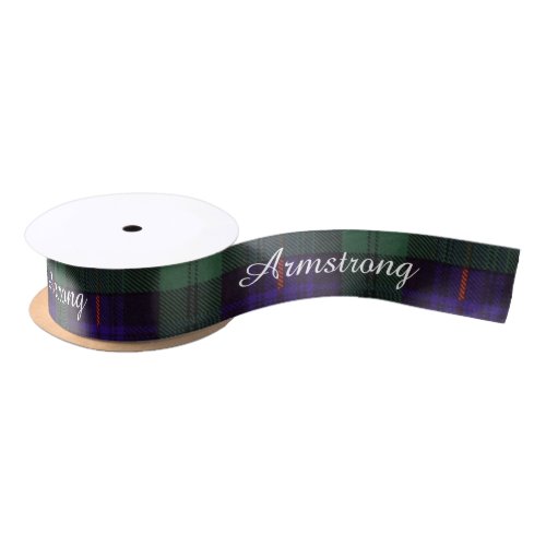 Armstrong clan Plaid Scottish tartan Satin Ribbon