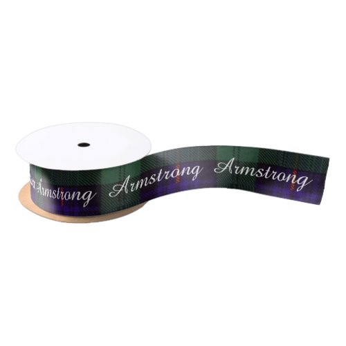 Armstrong clan Plaid Scottish tartan Satin Ribbon