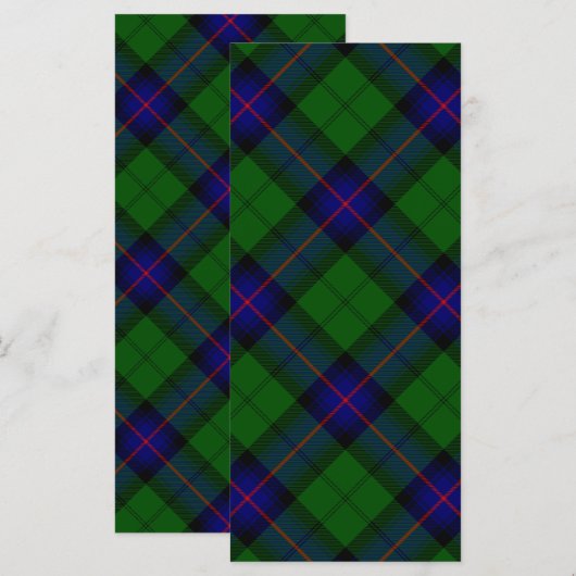 Armstrong clan tartan blue green plaid (Front/Back)