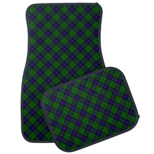 Armstrong clan tartan blue green plaid car mat
