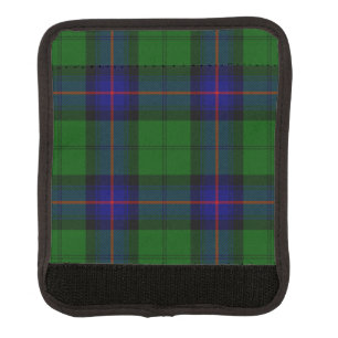 Armstrong clan tartan blue green plaid luggage handle wrap