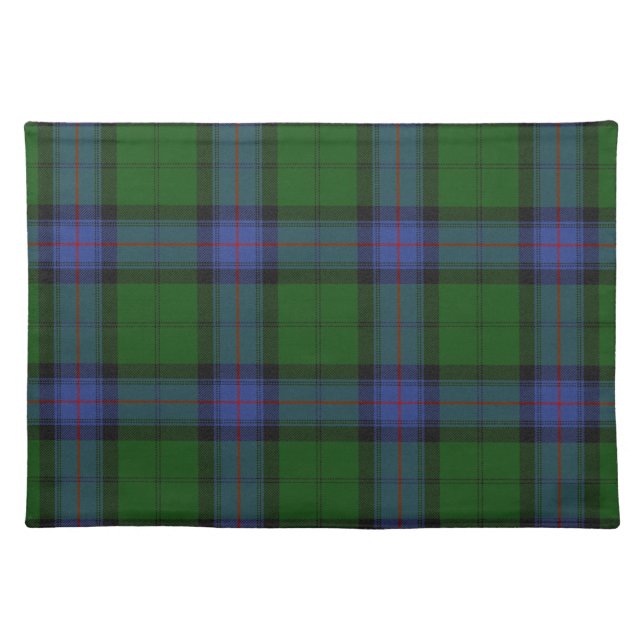 Armstrong Clan Tartan Scottish Plaid Pattern Cloth Placemat (Front)